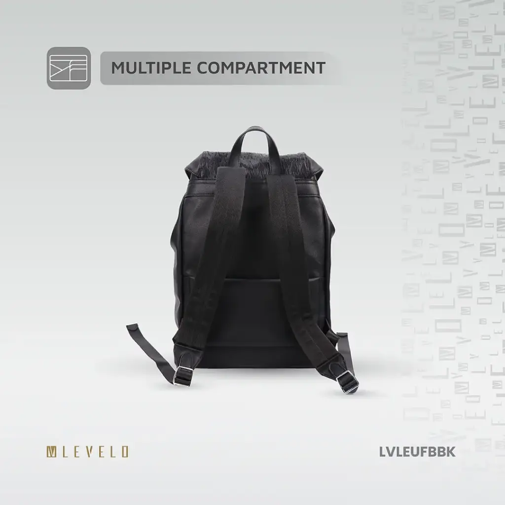 LEVEL レベル バックバッグ Levelo Envol Universal Fashion Backpack - Black